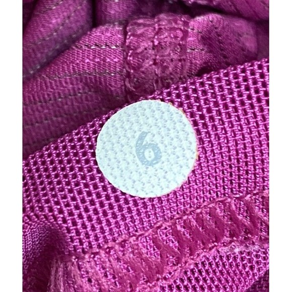 Lululemon Run Skim Singlet Tank Size 6 Racerback Raspberry with Black Trim Rare - Picture 5 of 9